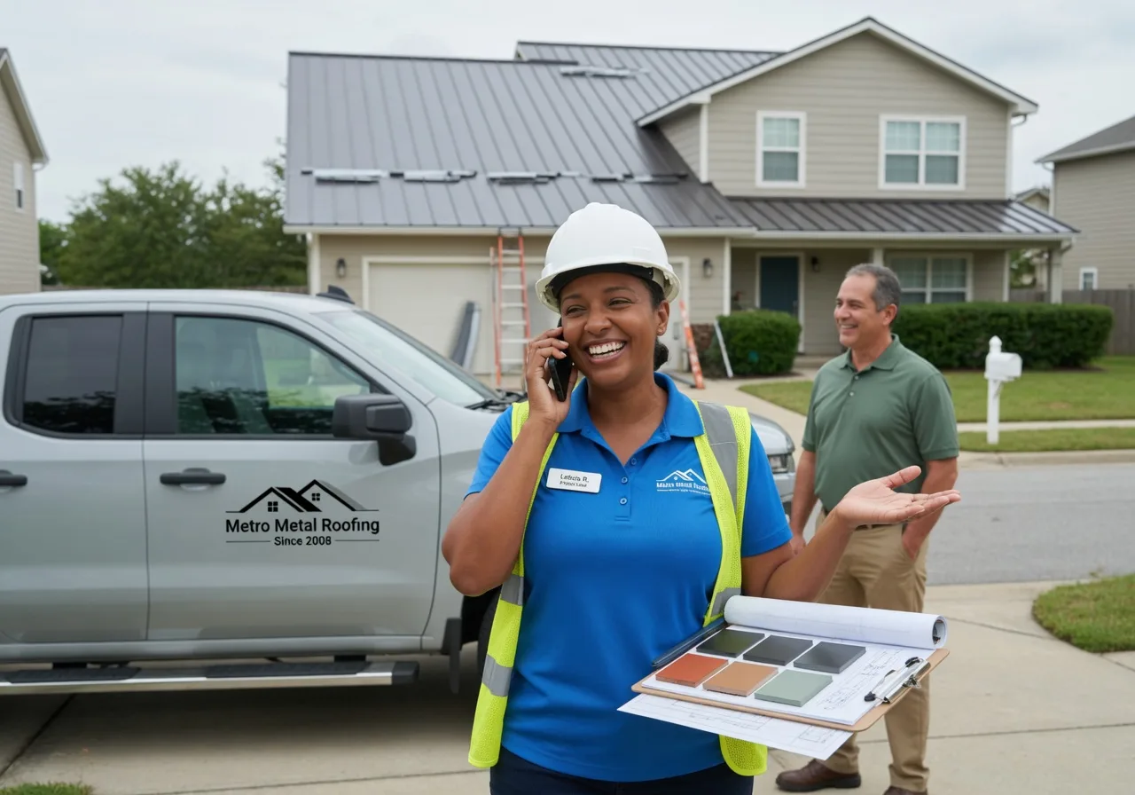 Storm Damage Metal Roof Repair in Climbing Hill, IA